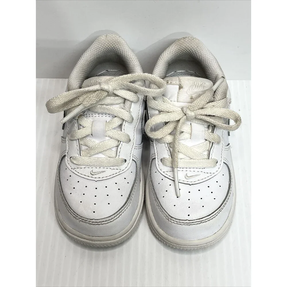 Nike Air Force 1 White Low  Leather Toddler Size 7c Sneakers 314194-117